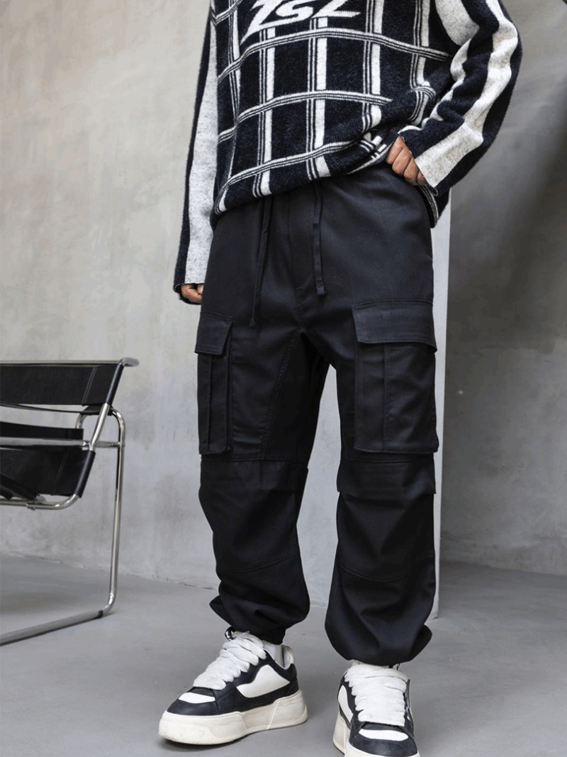 Мъжки карго панталон Wear It Boy! Черен