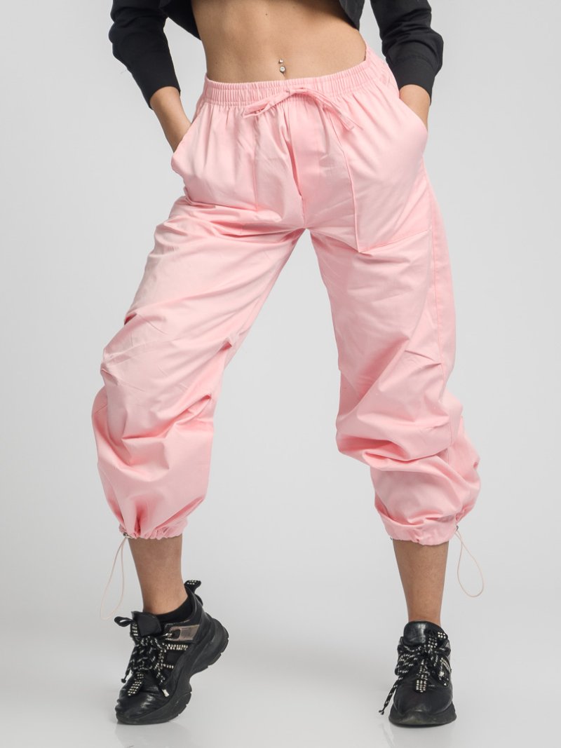 Дамски карго панталон The Collection Розов