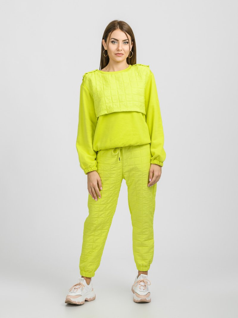 Дамски спортен панталон Be Different Neon Зелен